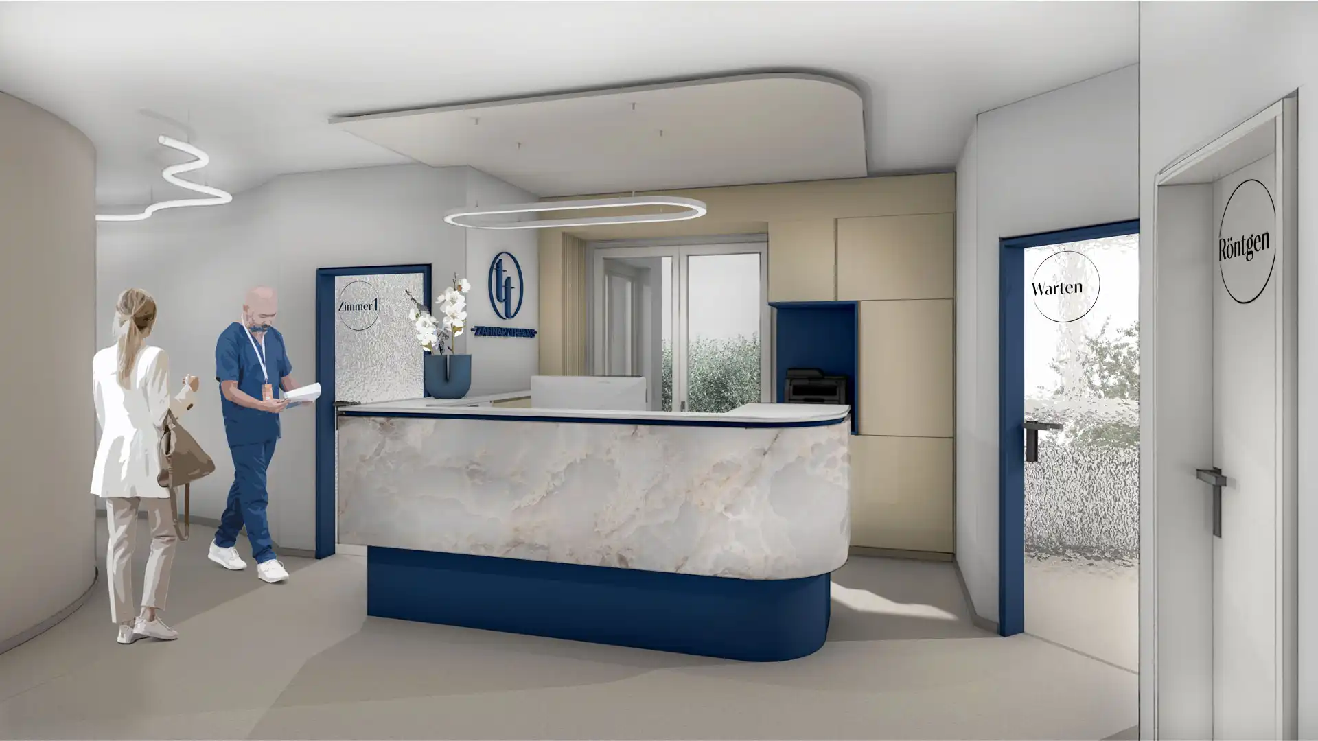 innenarchitektur-planung-zahnarztpraxis-skizze-eingang