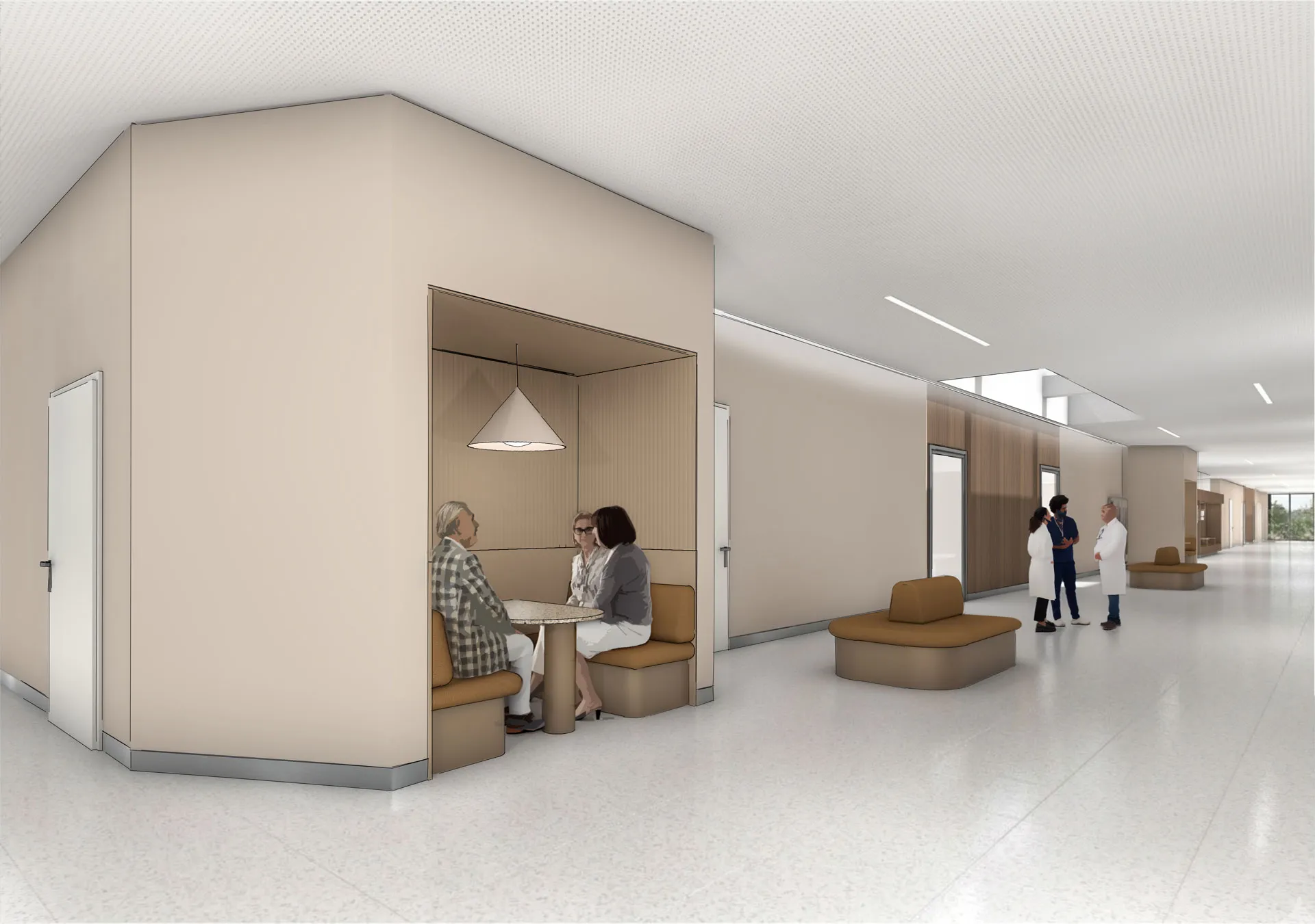 Uniklinik-Kabinennischen