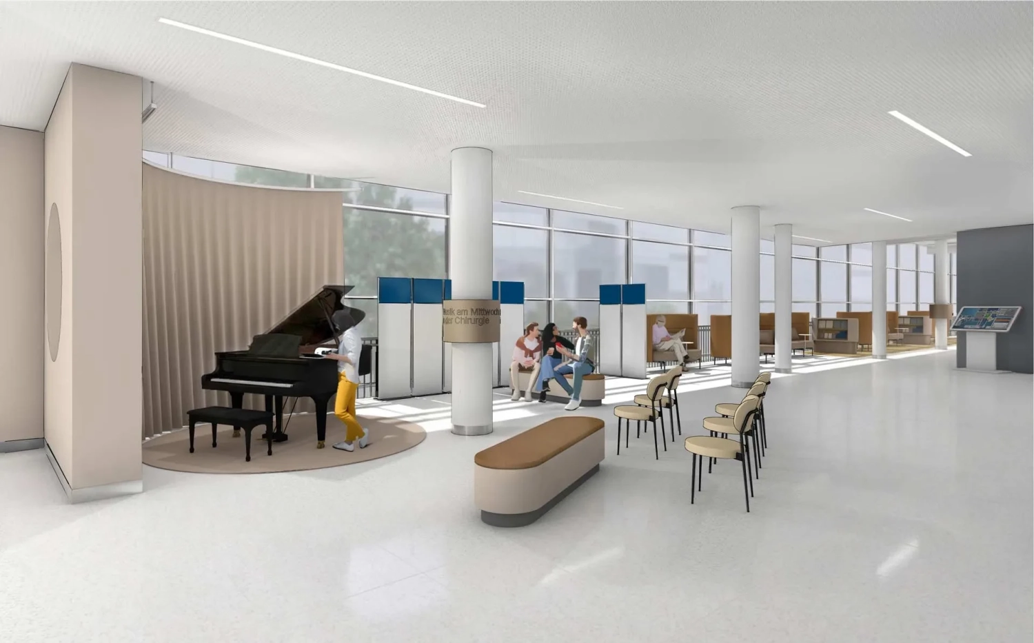 Uniklinik-Pianobereich